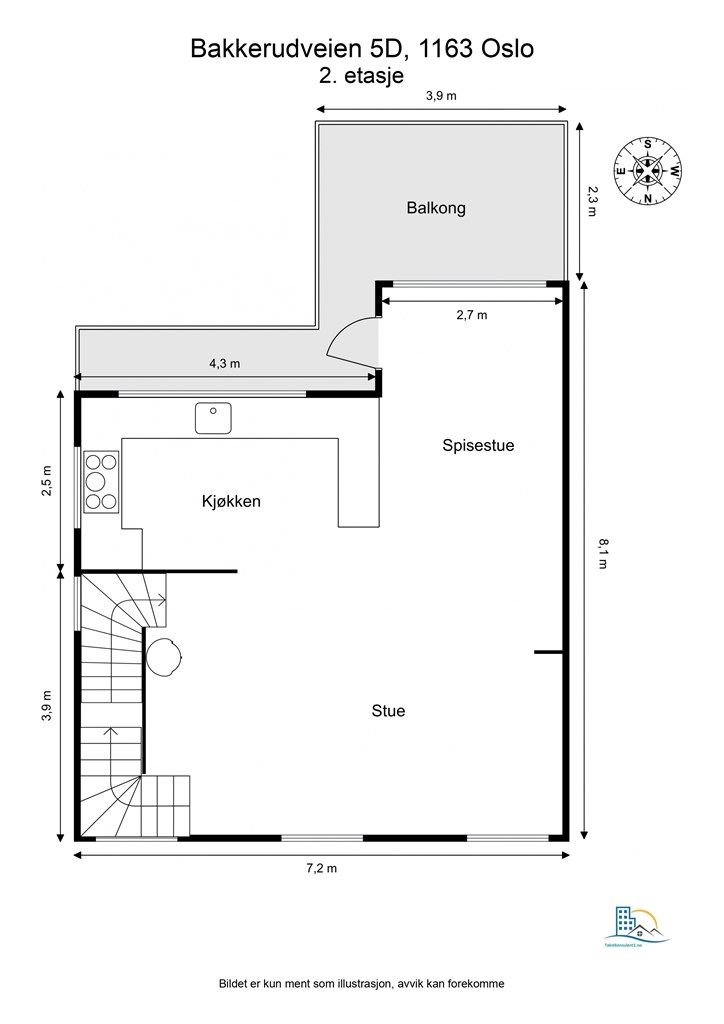 Plantegning 2. etasje.