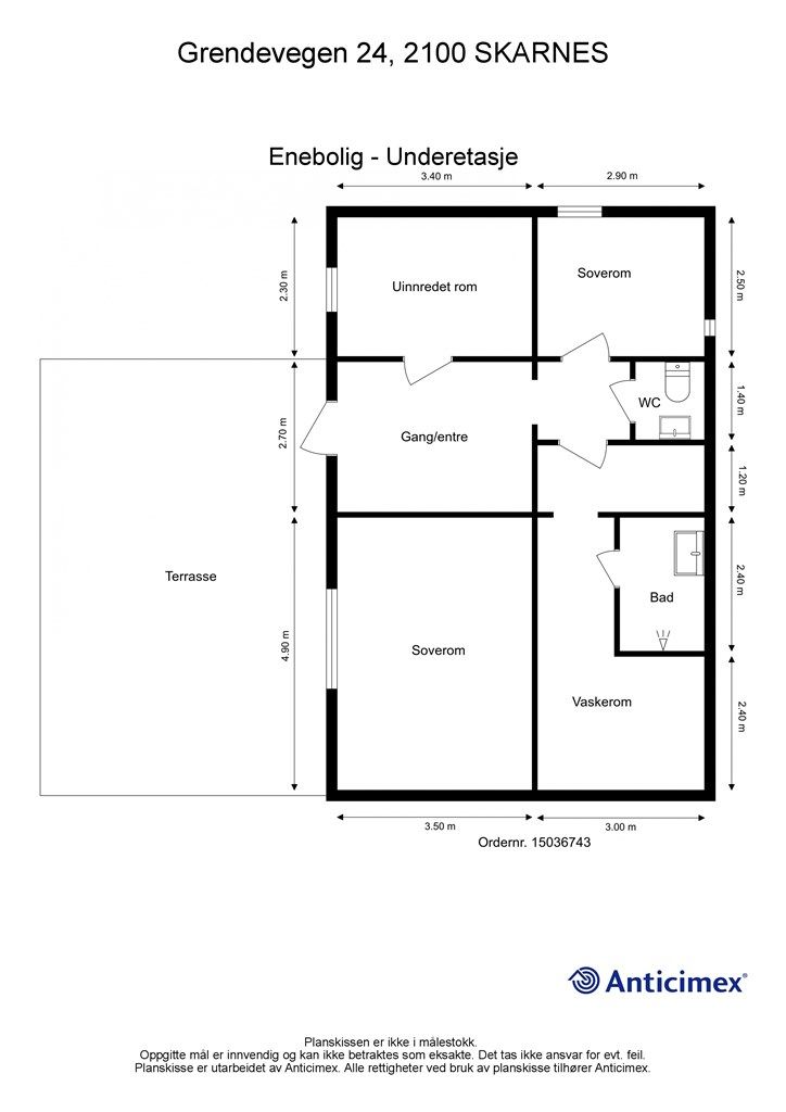 Plantegning 1. etasje.