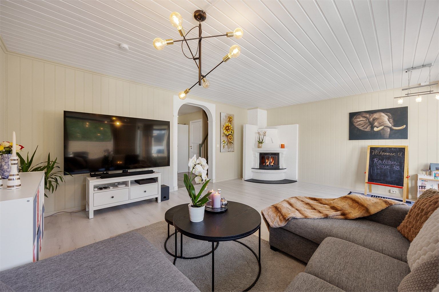God plass til en generøs sofagruppe for hele familien.