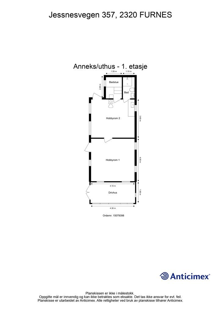 Plantegning - Uthus - 1. etasje