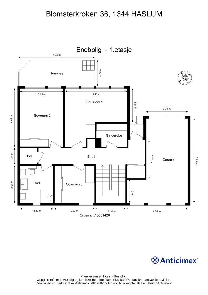 Plantegning 1. etasje
