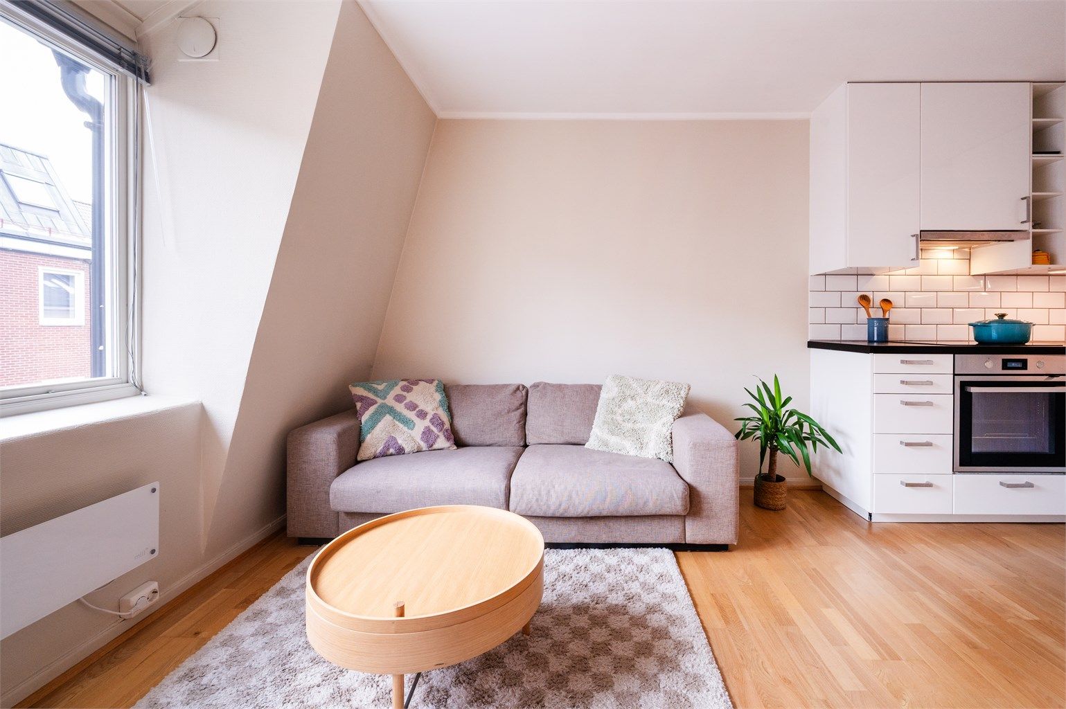 En lys og hyggelig 2-roms på Grünerløkka