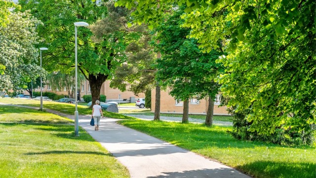 Området er barnevennlig med bilfrie internveier og trygg skolevei til Brynseng og Vålerenga skole