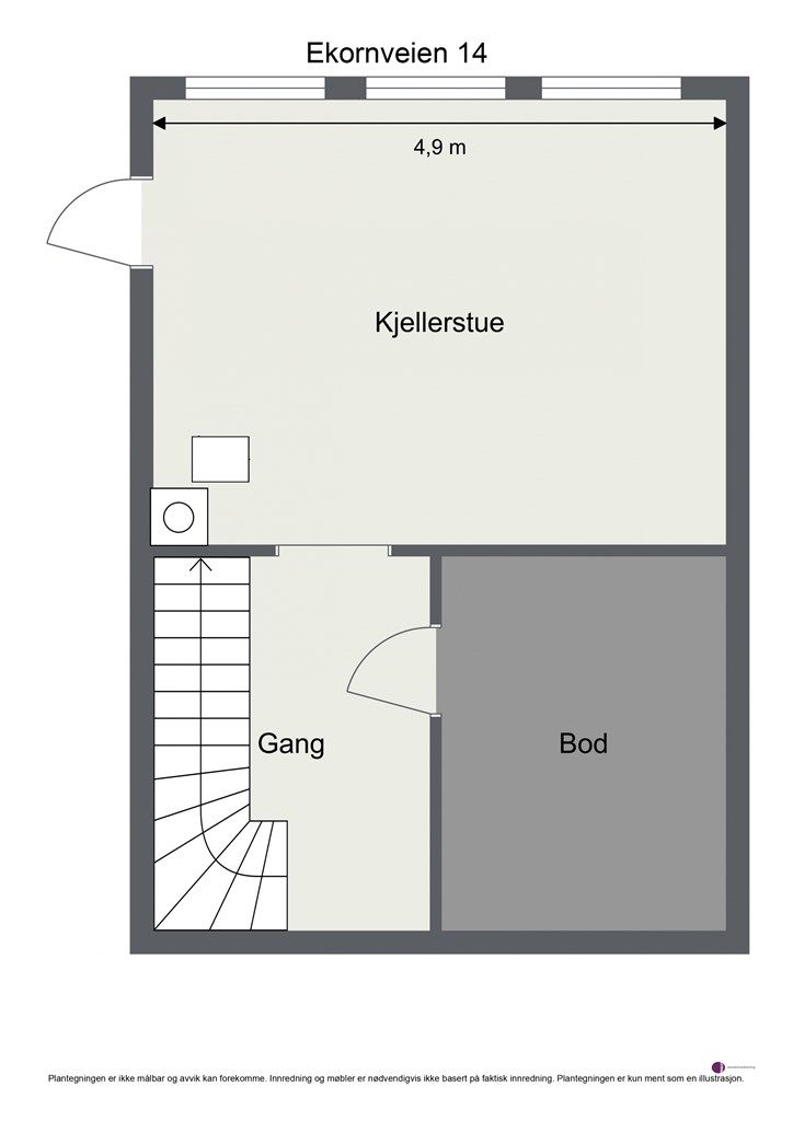 Plantegning underetasje 