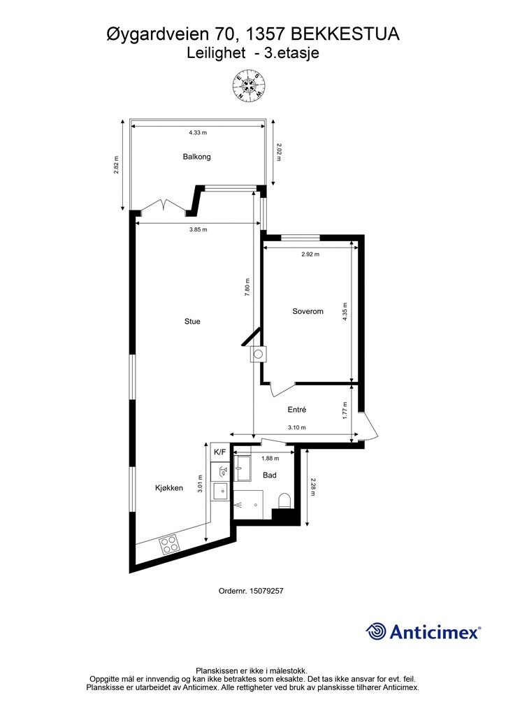 Plantegning 3.etasje