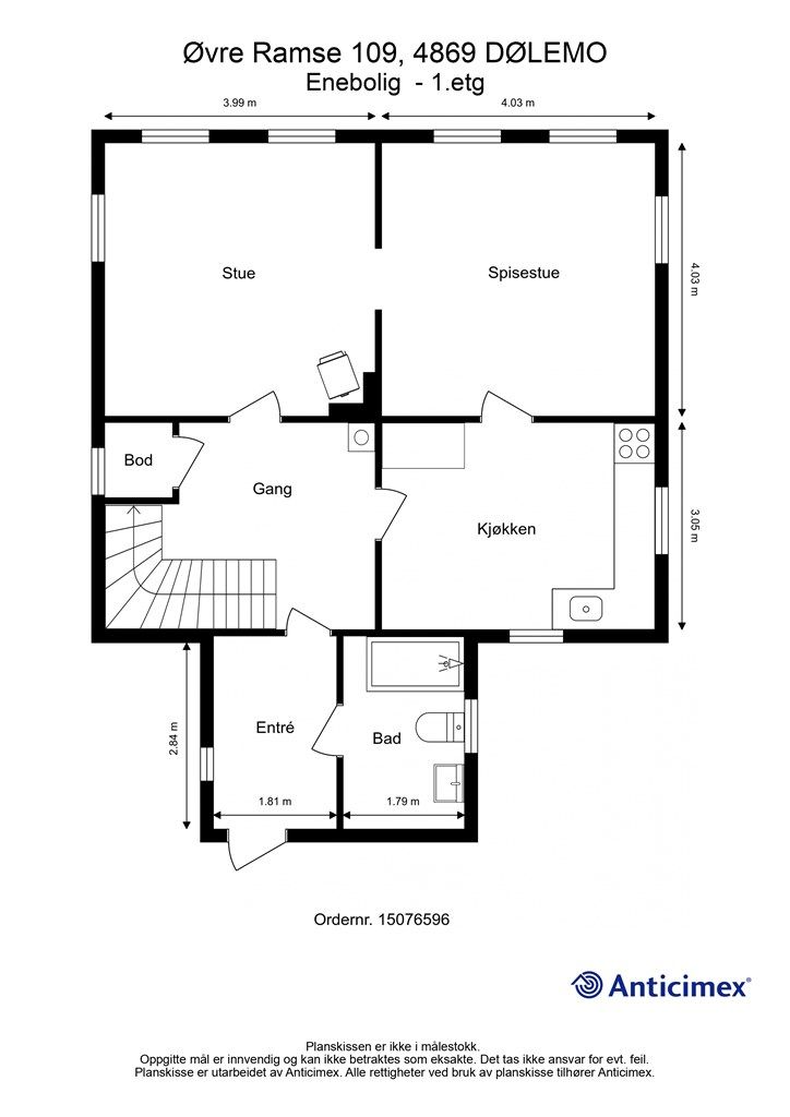 Plantegning 1. etasje