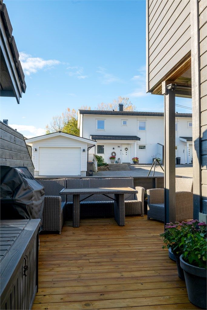 Markterrasse i 1.etasje mot vest