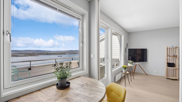 Her er det hyggelig å ta en kopp kaffe mens man nyter innseilingen til Oslo.