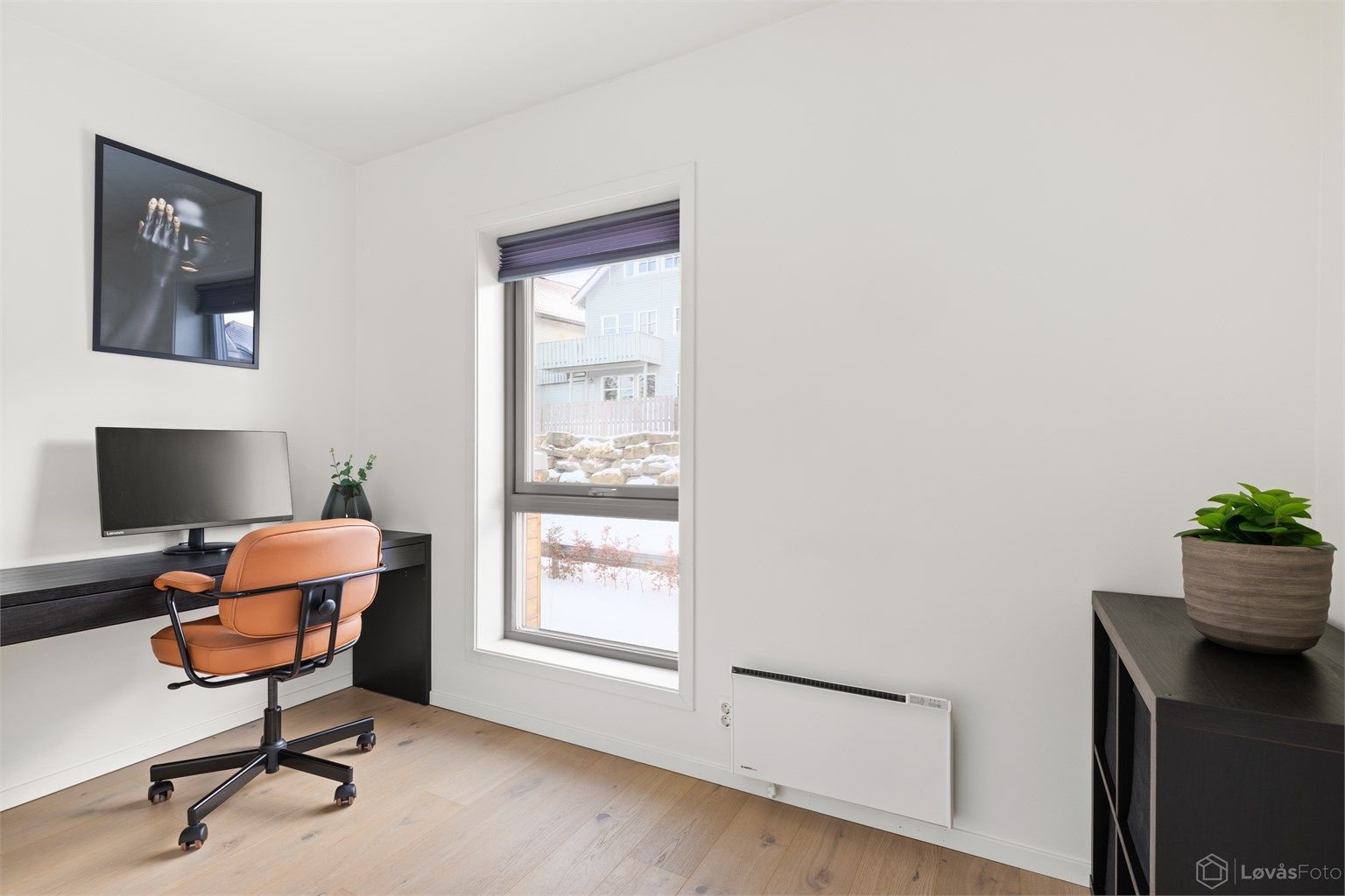 Alle soverom har balansert ventilasjon som sikrer et godt inneklima.