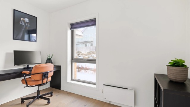 Alle soverom har balansert ventilasjon som sikrer et godt inneklima.