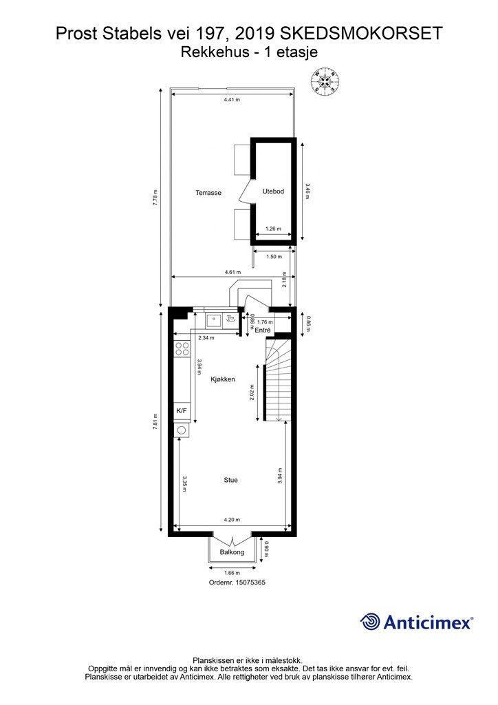 Plantegning- 1 etasje.