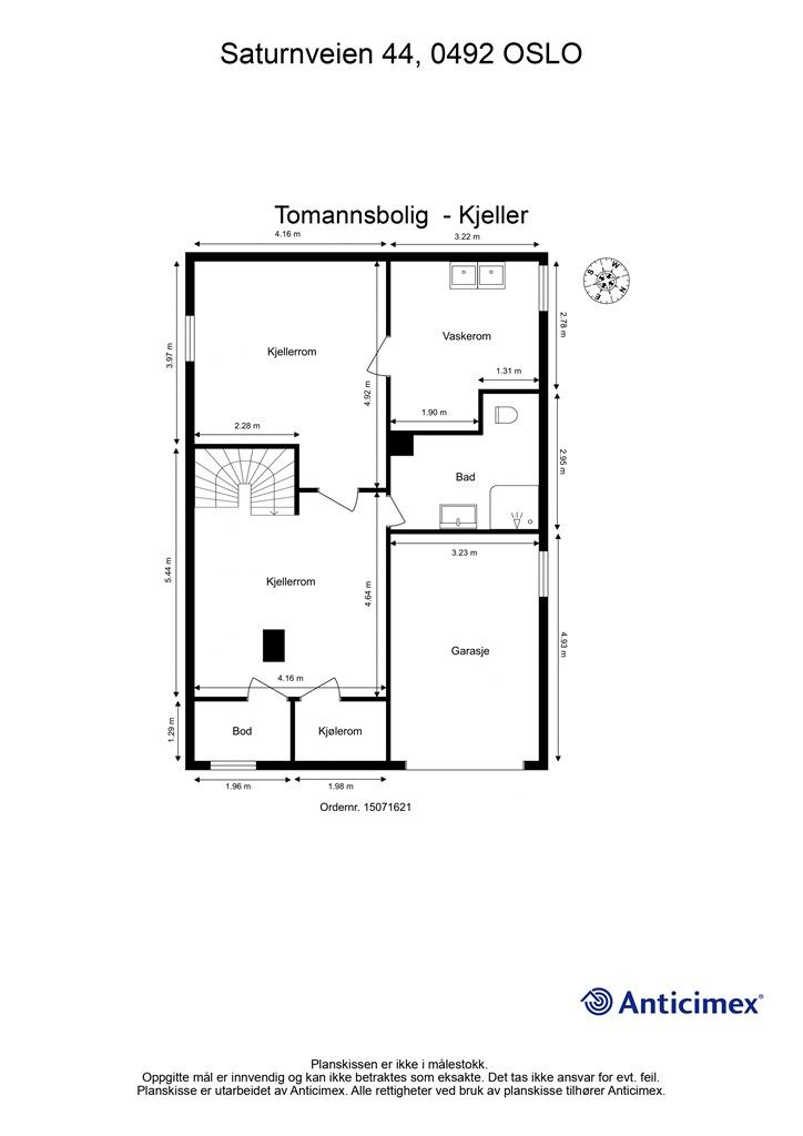 Planskisse - Kjeller