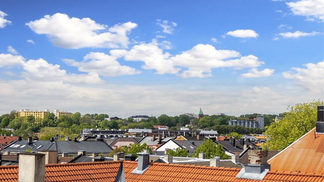Herfra har du en flott utsikt over byen.