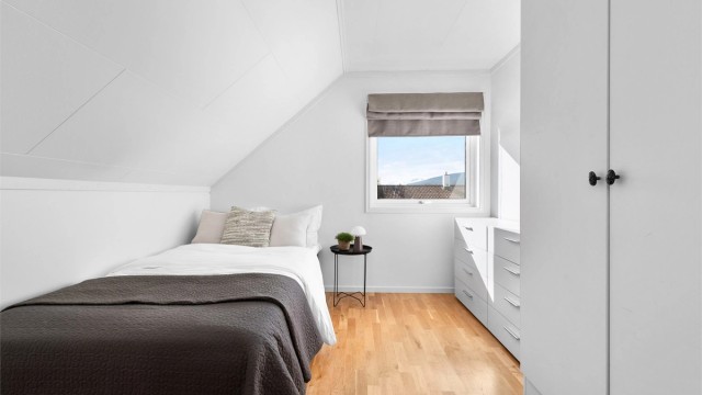 Det tredje soverommet egner seg godt som barnerom, gjesterom eller kontor