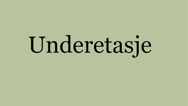Underetasje