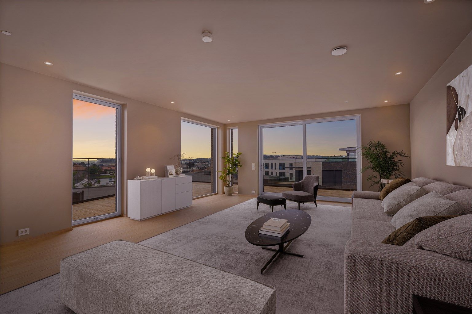 Lys og lun stemning utover ettermiddagen.