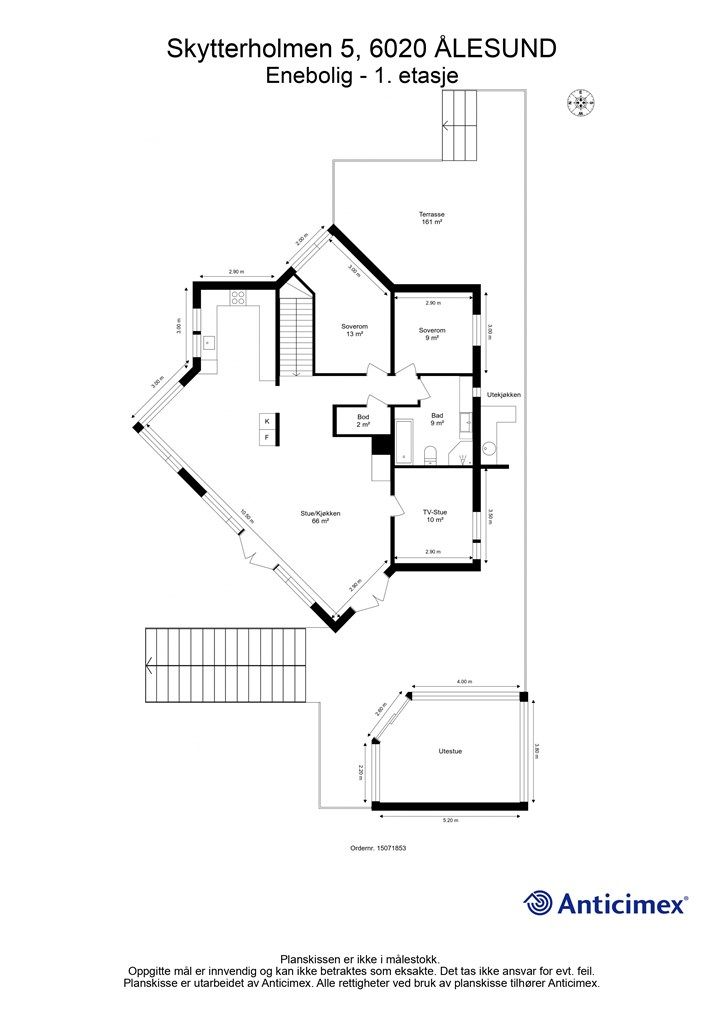 Plantegning - 2. etasje. 