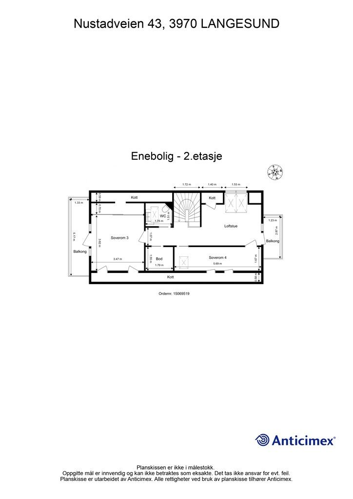 Plantegning 2. etasje