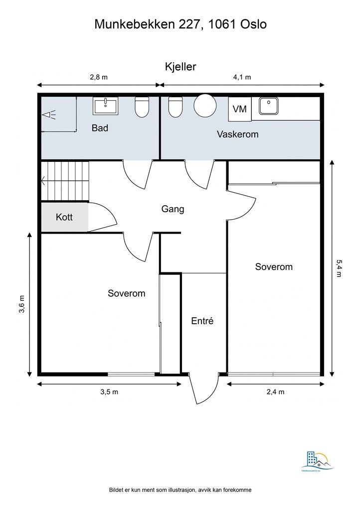 Plantegning- Kjellerplan