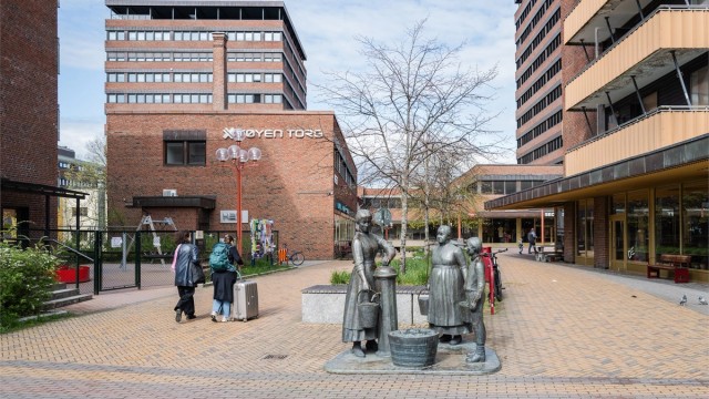 Urbane Tøyen torg byr på alt av servicetilbud. Her er det blant annet bibliotek, dagligvarehandel, blomsterbutikk, restauranter, frisører, legekontor, apotek m.m.