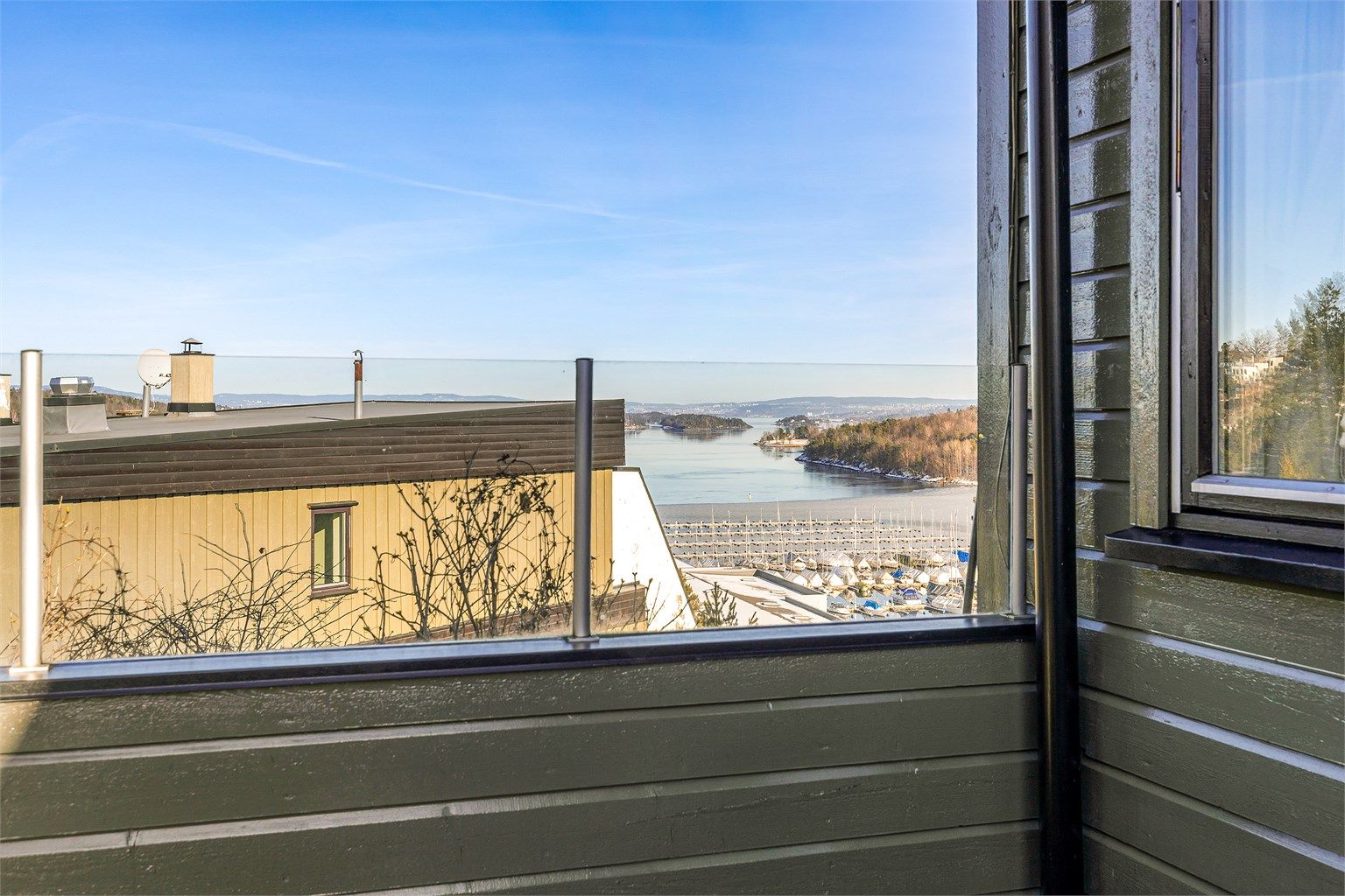 Utsikten fra markterrassen.