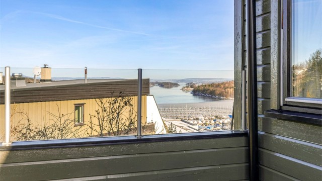 Utsikten fra markterrassen.