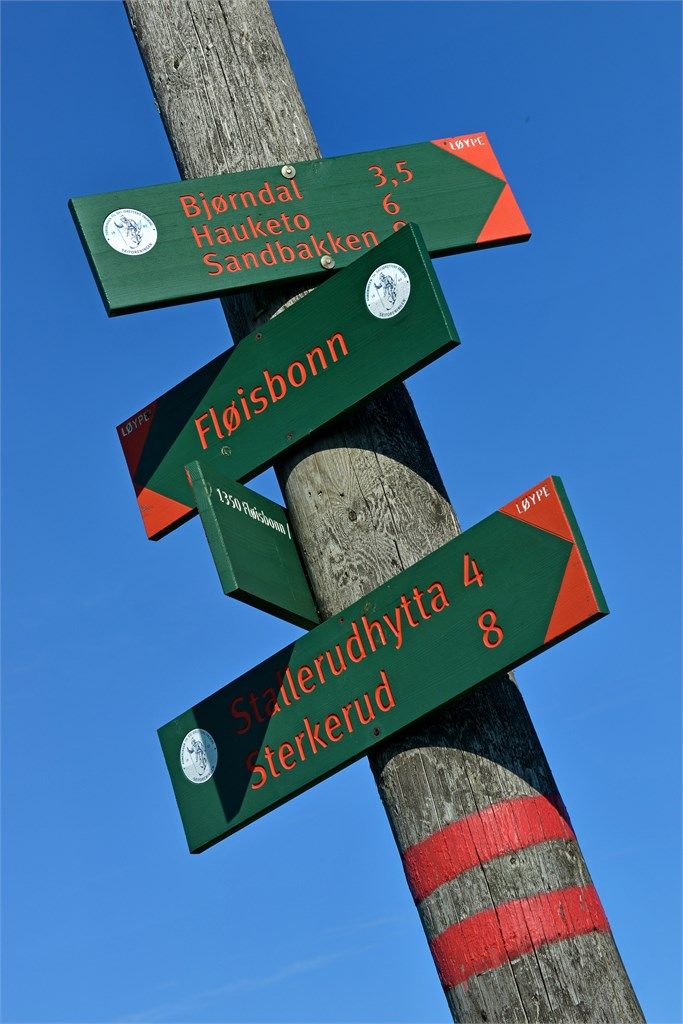 Gode turmuligheter i nærområdet - lysløype og turstier til bl.a. Grønliåsen, Åsland, Stallerud og Sterkerud