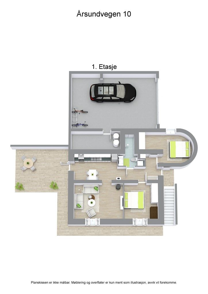 Plantegning 1. etasje