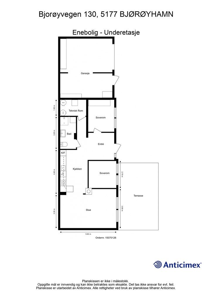 Plantegning - underetasjen 
