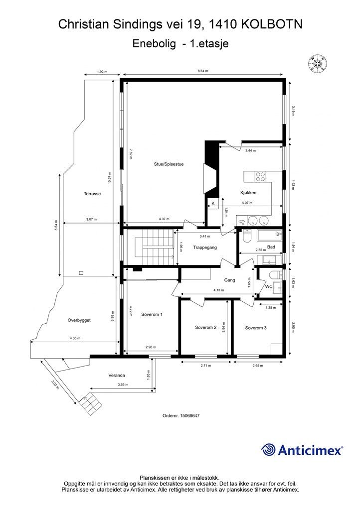 Plantegning - 1.etasje