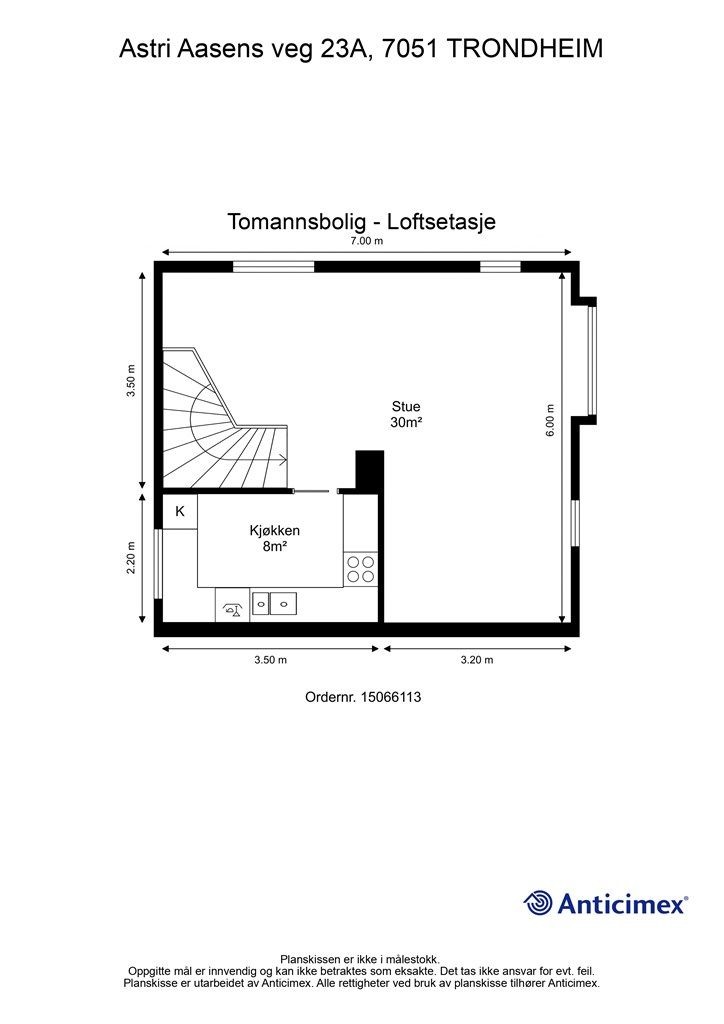 Planskisse loftsetasje.
