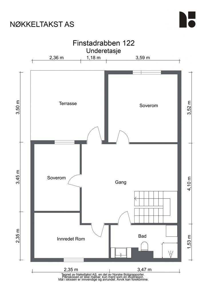 Plantegning underetasje