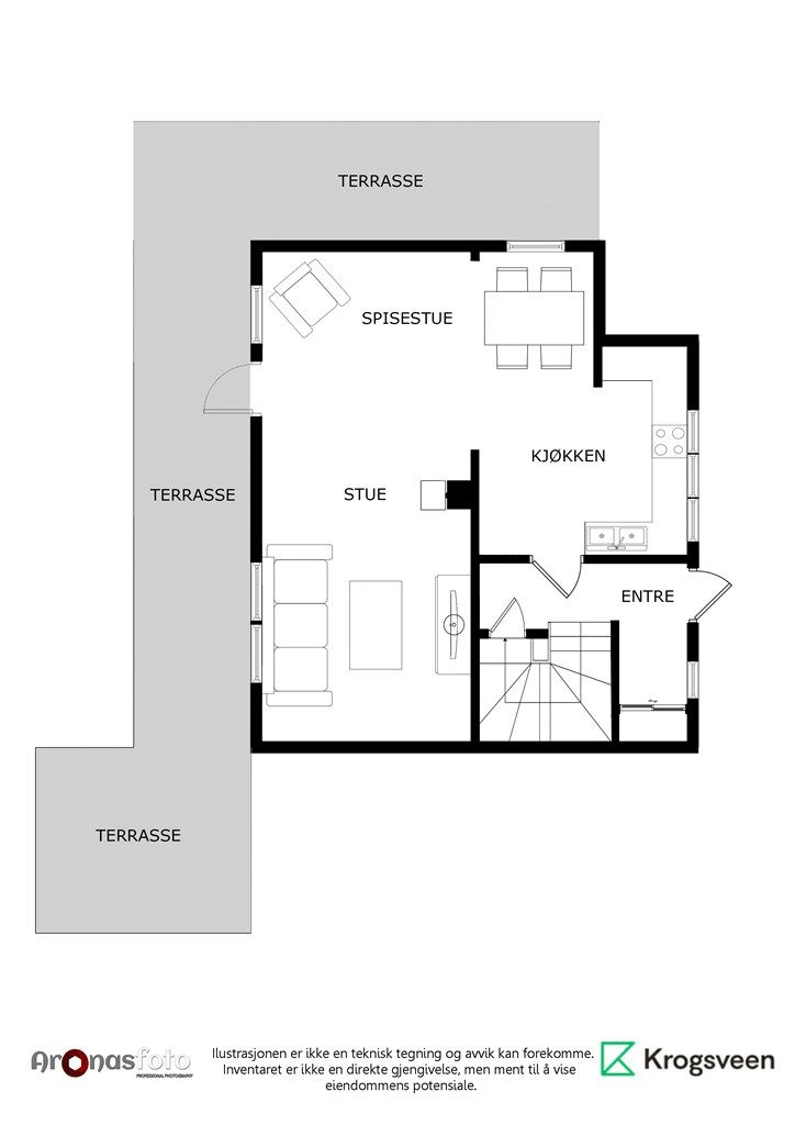 Plantegning 1. etasje