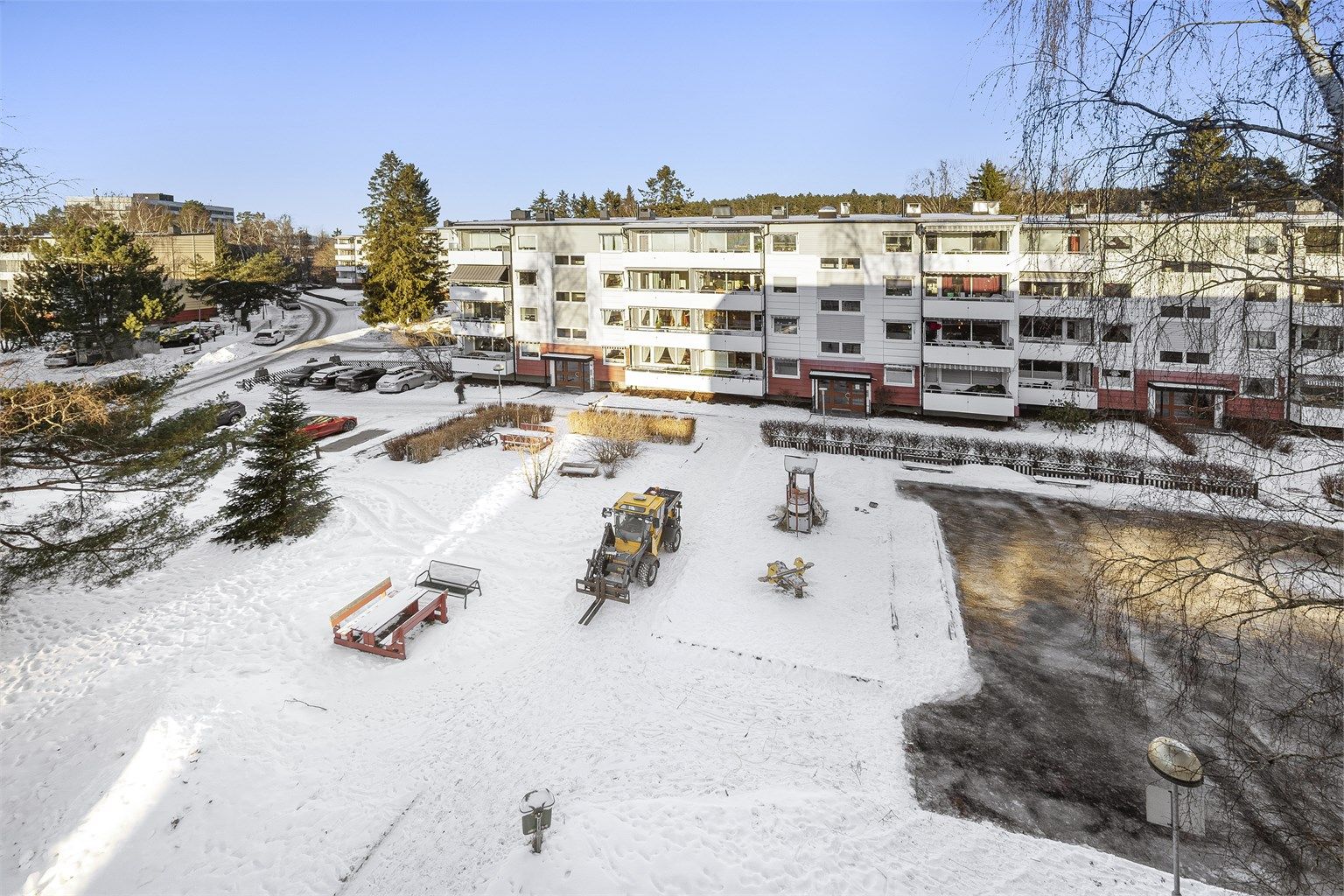 Utsyn fra soverommene.