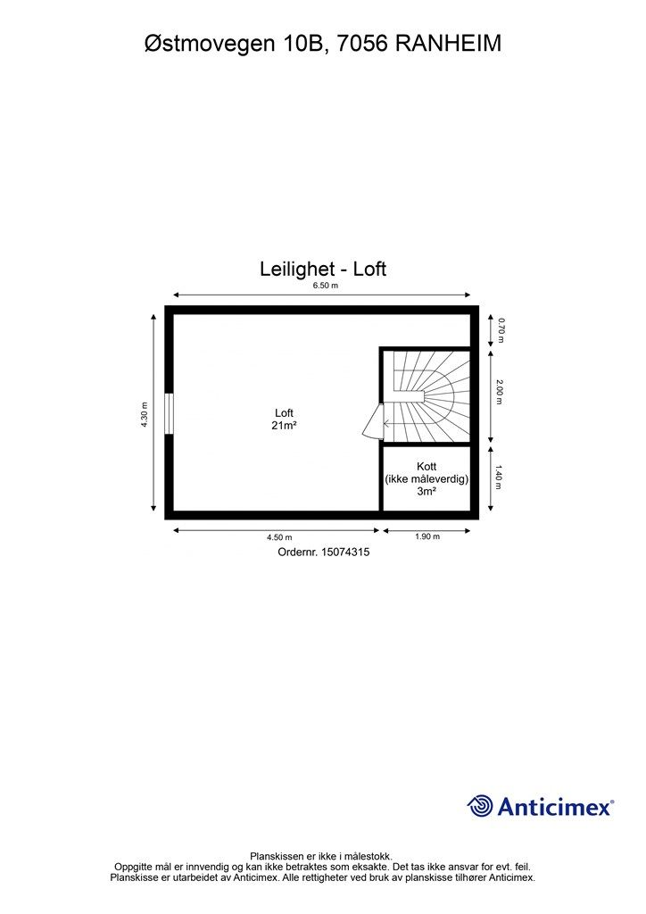 Plantegning loft