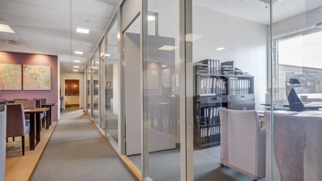 Utstrakt bruk av glass gir gode lysforhold