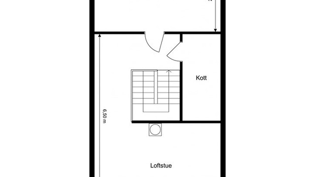Loftsetasje - Etasjen er ikke godkjent innredet