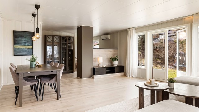 Stuens utforming og størrelse åpner for flere innredningsmuligheter