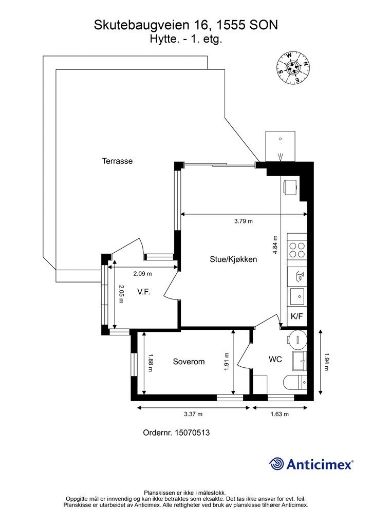 Planskissen er veiledende.
