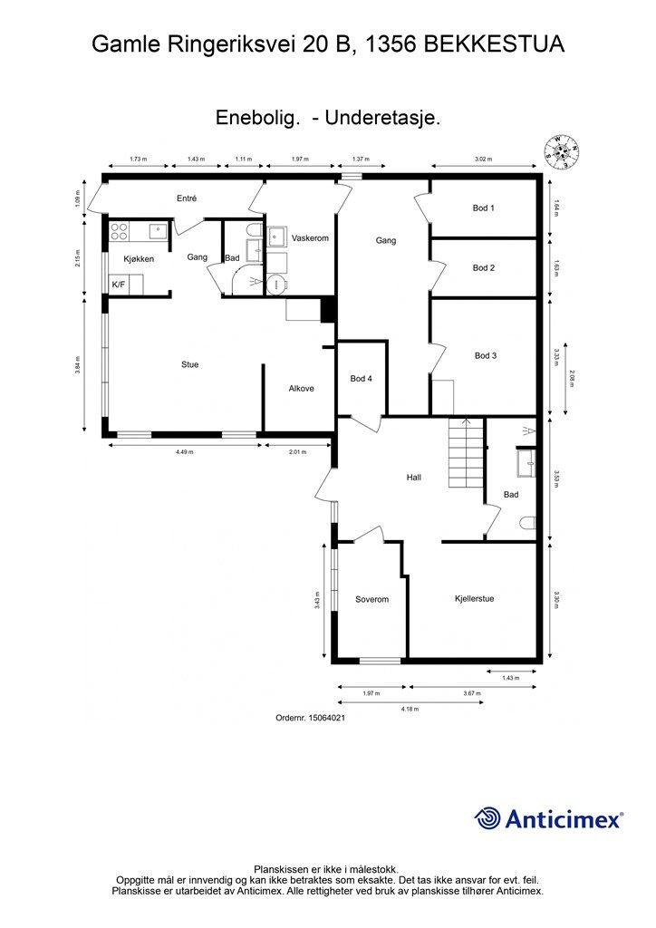 Plantegning - Underetasje 