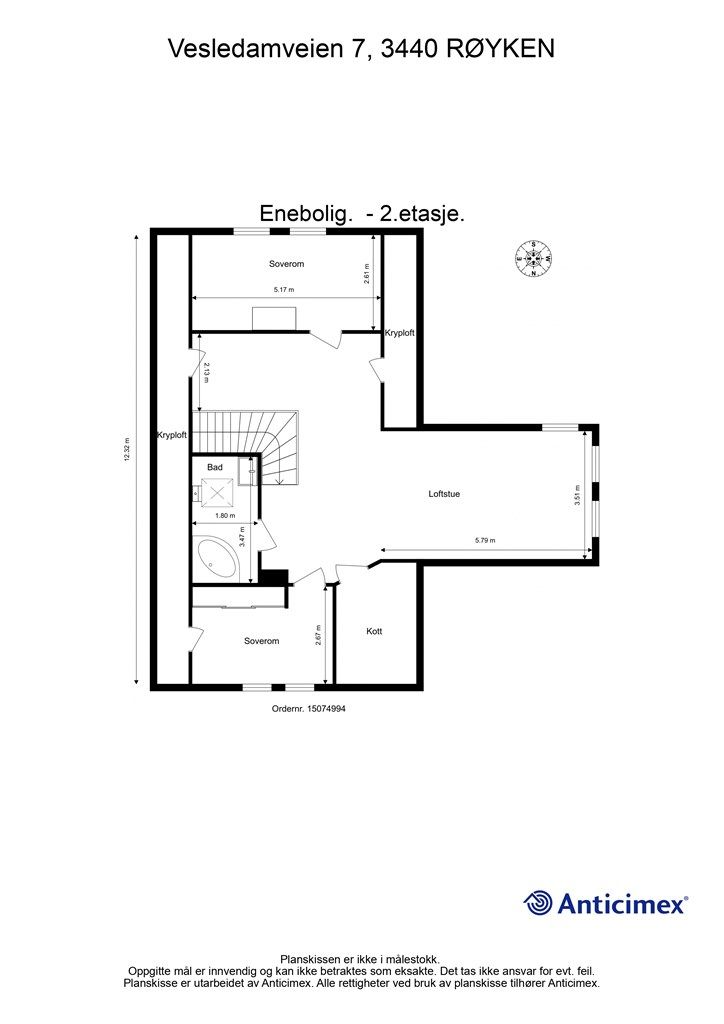 Plantegning - 2.etasje