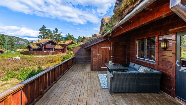 Stor terrasse på 82 m² som ble oppgradert i 2023