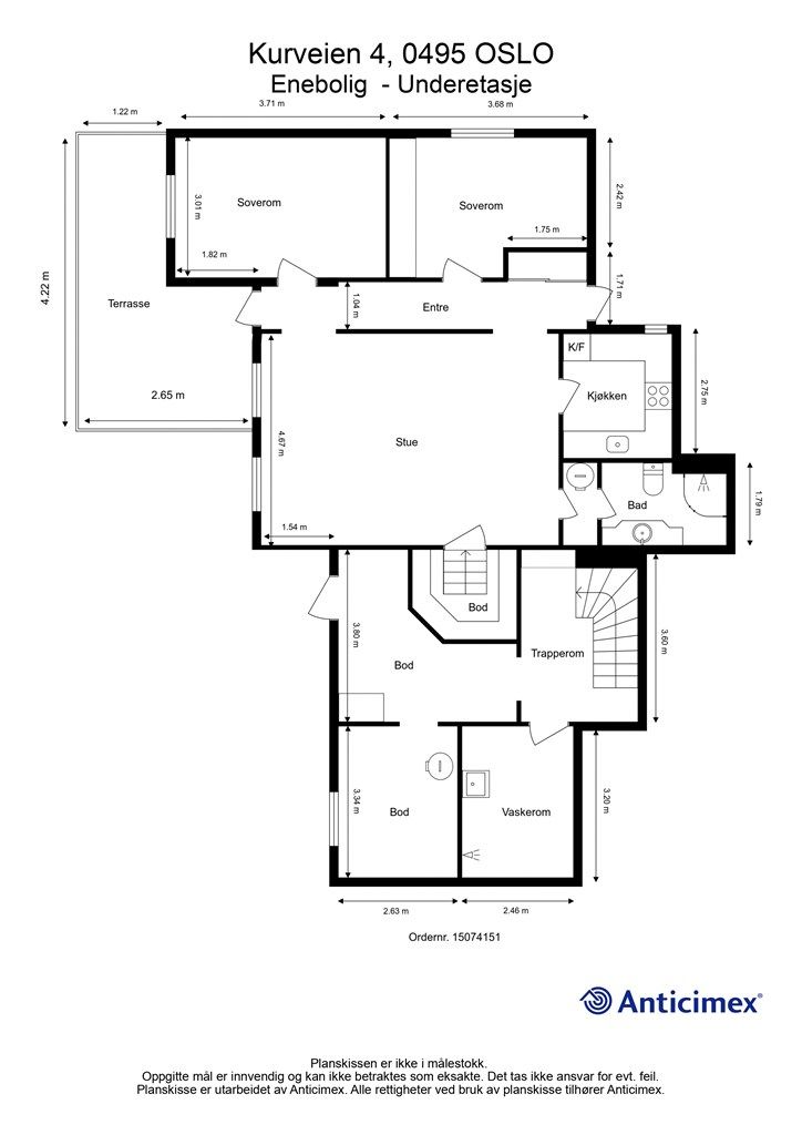 Planskisse underetasje