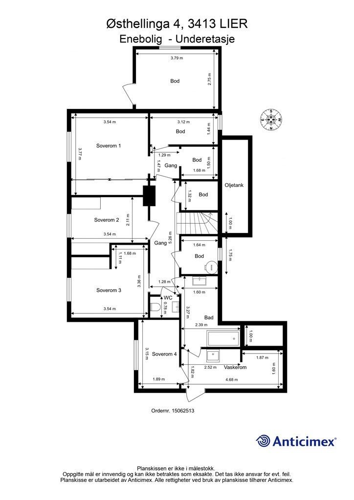 Plantegning underetasje