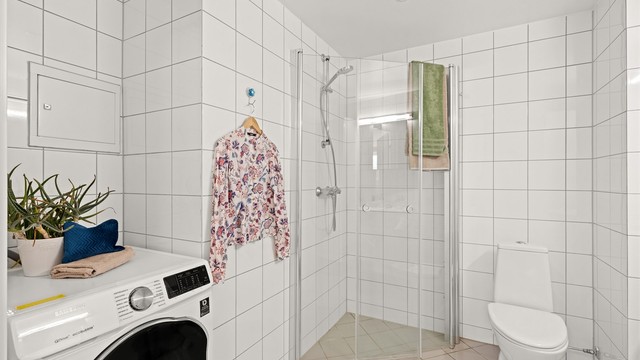 Her er det opplegg for vaskemaskin