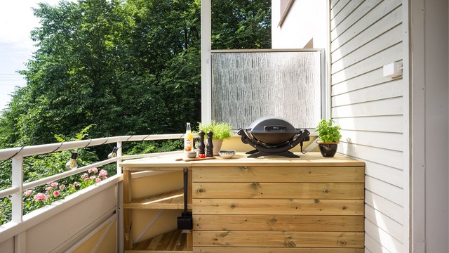 God plass til å innrede med en grill.