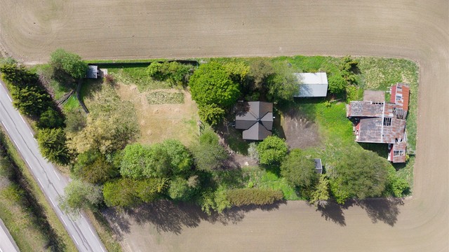 Landlig og skjermet beliggenhet omkranset av skogkant