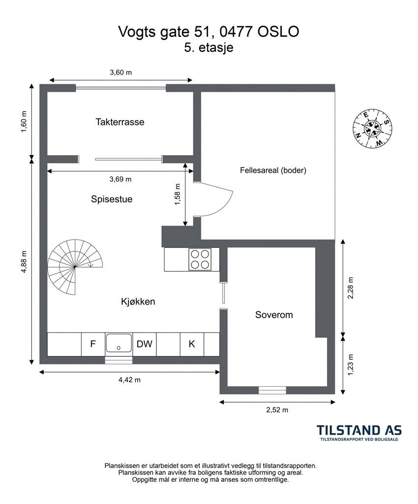Planskisse 5. etasje 