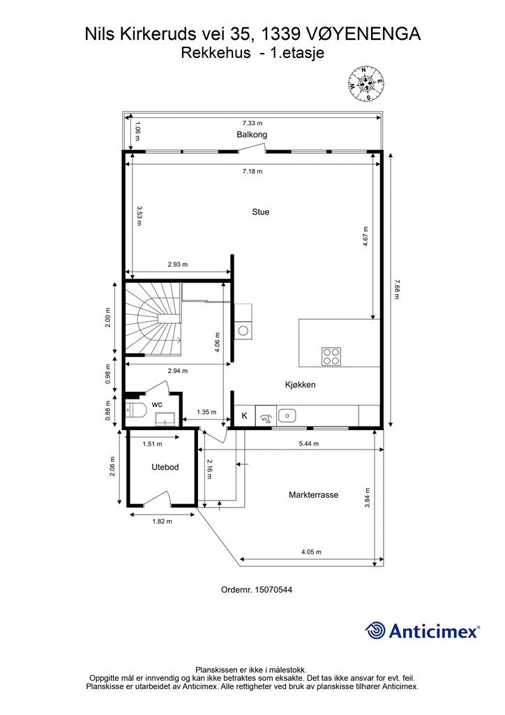 Plantegning hovedetasje