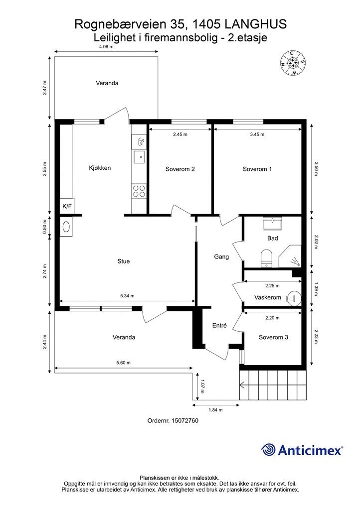 Plantegning - 2. etasje
